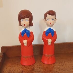 Vintage Holiday Ceramic Choir Carolers